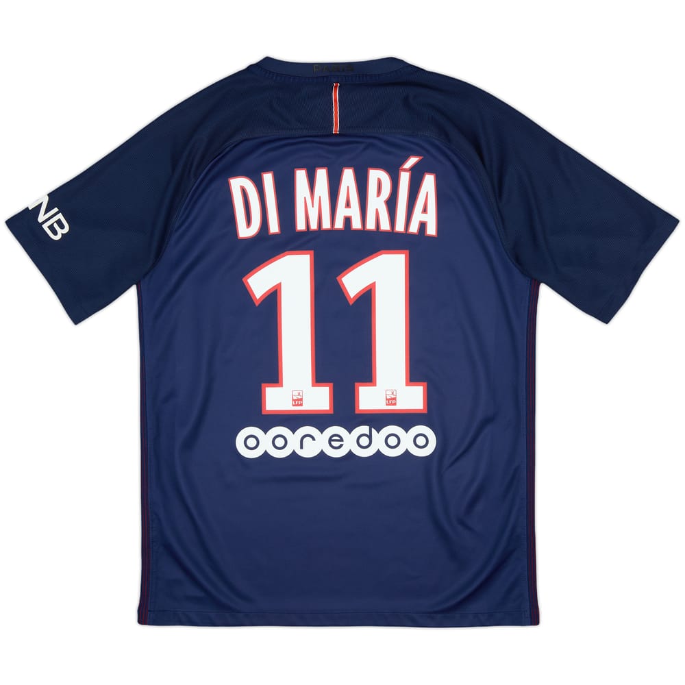 2016-17 Paris Saint-Germain Home Shirt Di Maria #11 - 8/10 - (M)