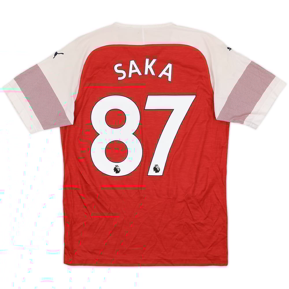 2018-19 Arsenal Home Shirt Saka #87 - 4/10 - (M)
