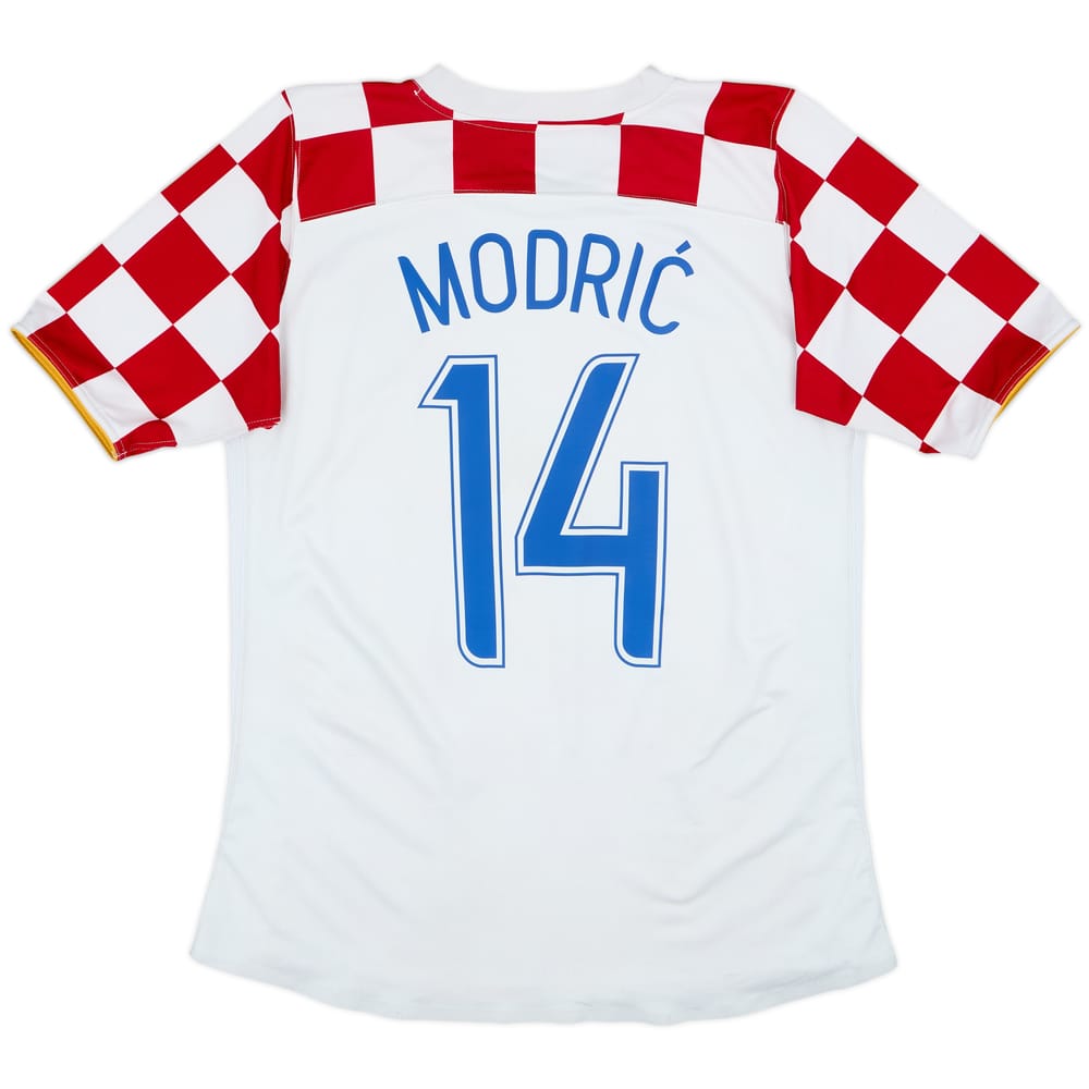 2006-08 Croatia Player Issue Home Shirt Modric #14 - 8/10 - (L)