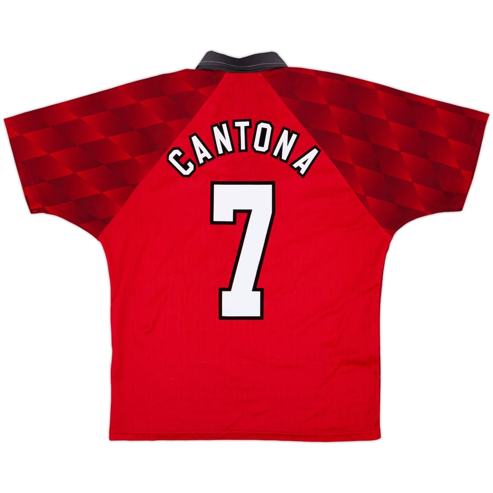 1996-98 Manchester United Home Shirt Cantona #7 - 8/10 - (M)