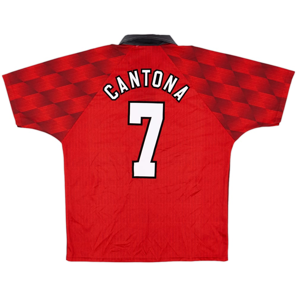 1996-98 Manchester United Home Shirt Cantona #7 - 6/10 - (L)