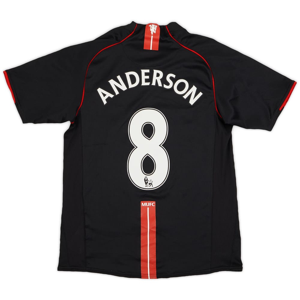2007-08 Manchester United Away Shirt Anderson #8 - 8/10 - (S)