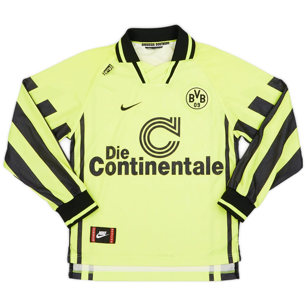 1996-97 Borussia Dortmund Home L/S Shirt - 9/10 - (M)