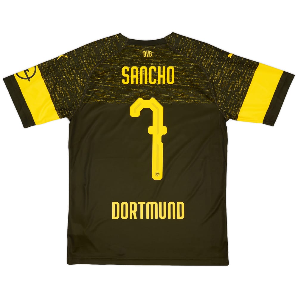 2018-19 Borussia Dortmund Away Shirt Sancho #7 - 9/10 - (M)