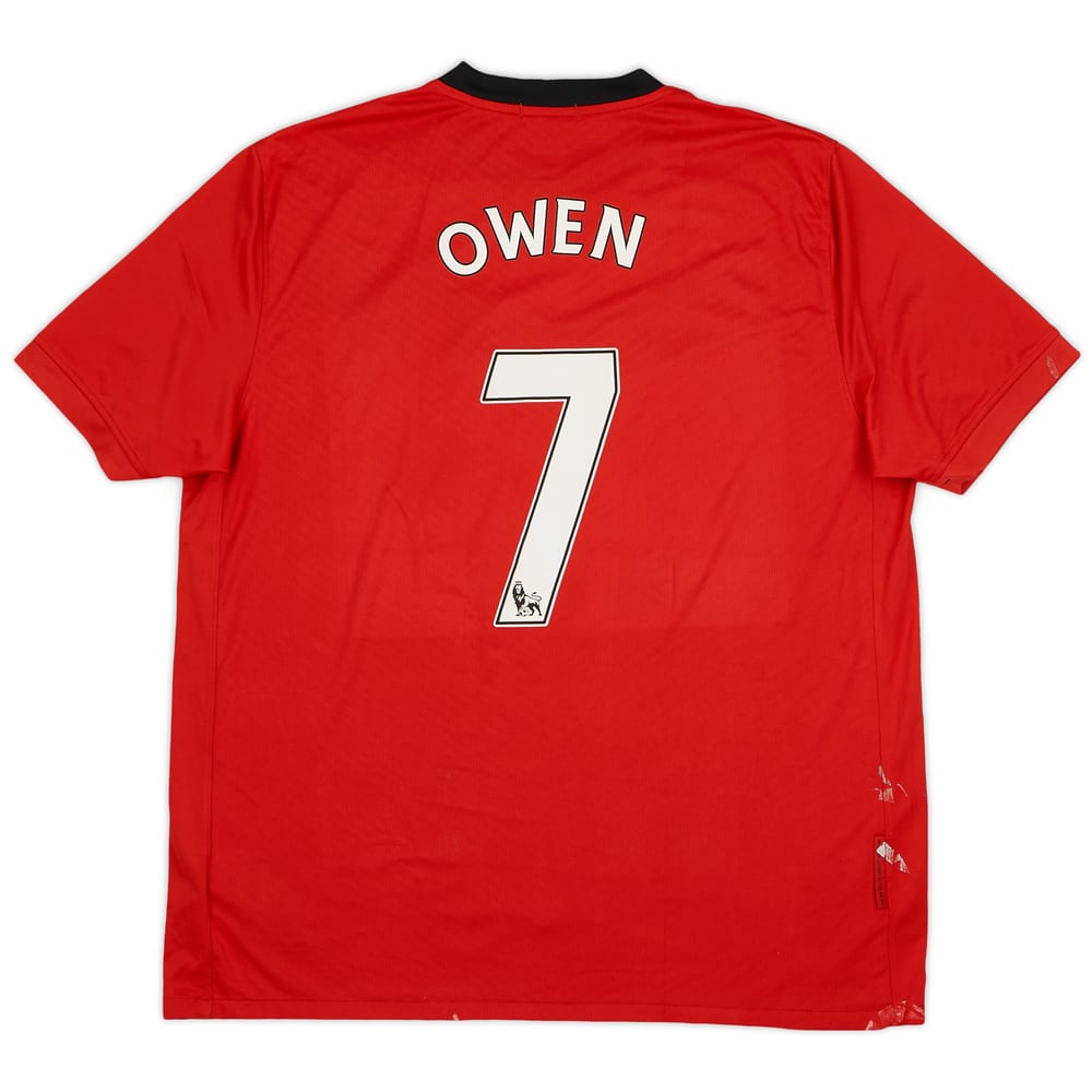 2009-10 Manchester United Home Shirt Owen #7 - 6/10 - (XL)