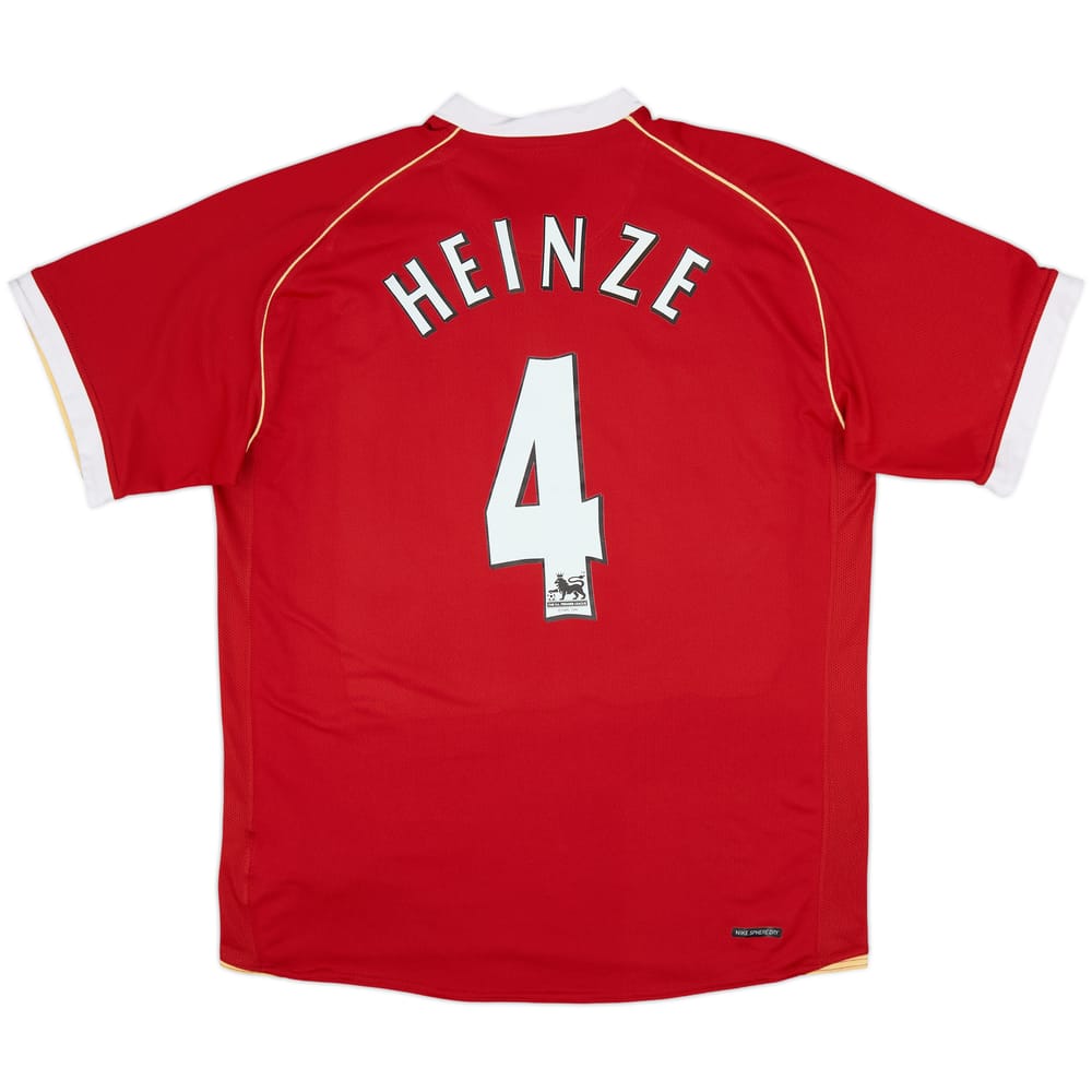 Camiseta de local del Manchester United 2006-07 Heinze #4 - 8/10 - (L)