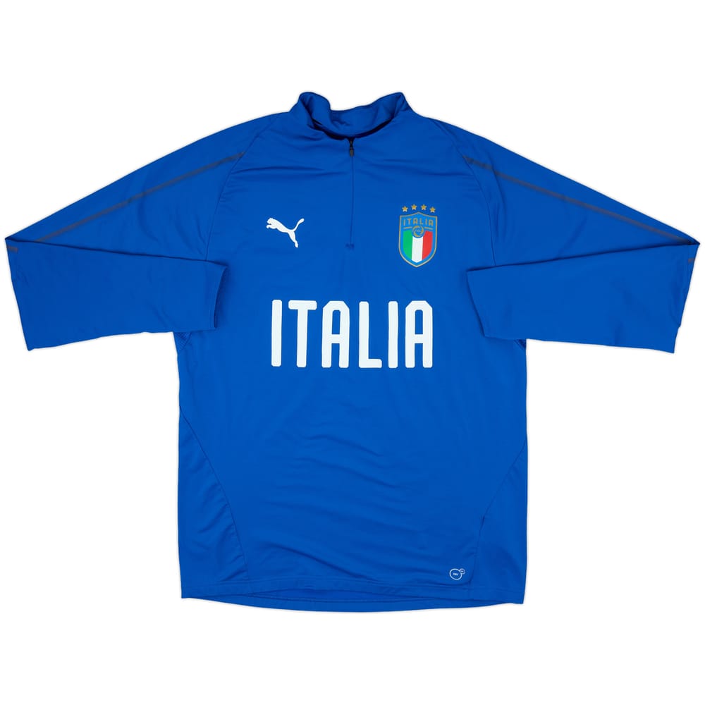 2017-18 Italy Puma 1/4 Zip Drill Top - 10/10 - (L)