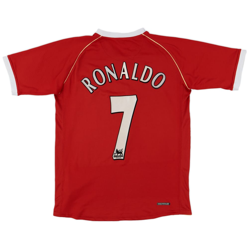 2006-07 Manchester United Home Shirt Ronaldo #7 - 7/10 - (XL.Boys)