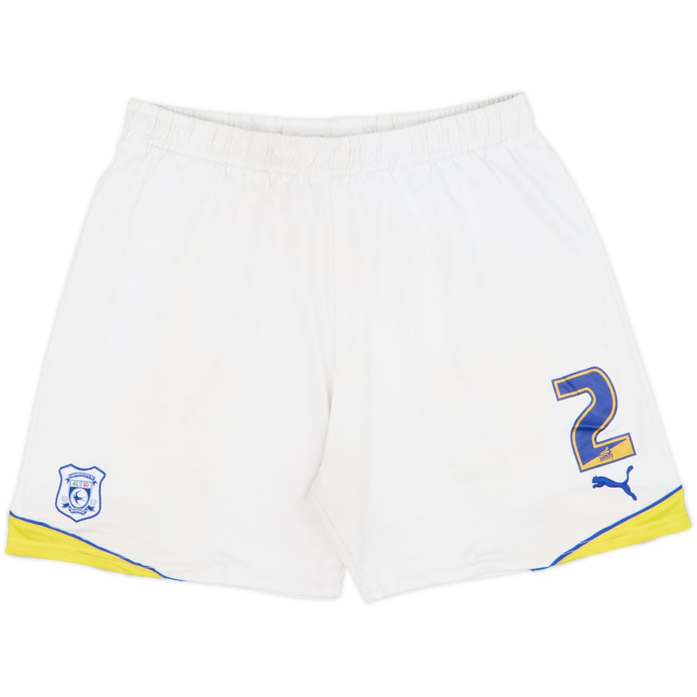 2009-10 Cardiff Player Issue Home Shorts #2 (McNaughton) - 5/10 - (XL)