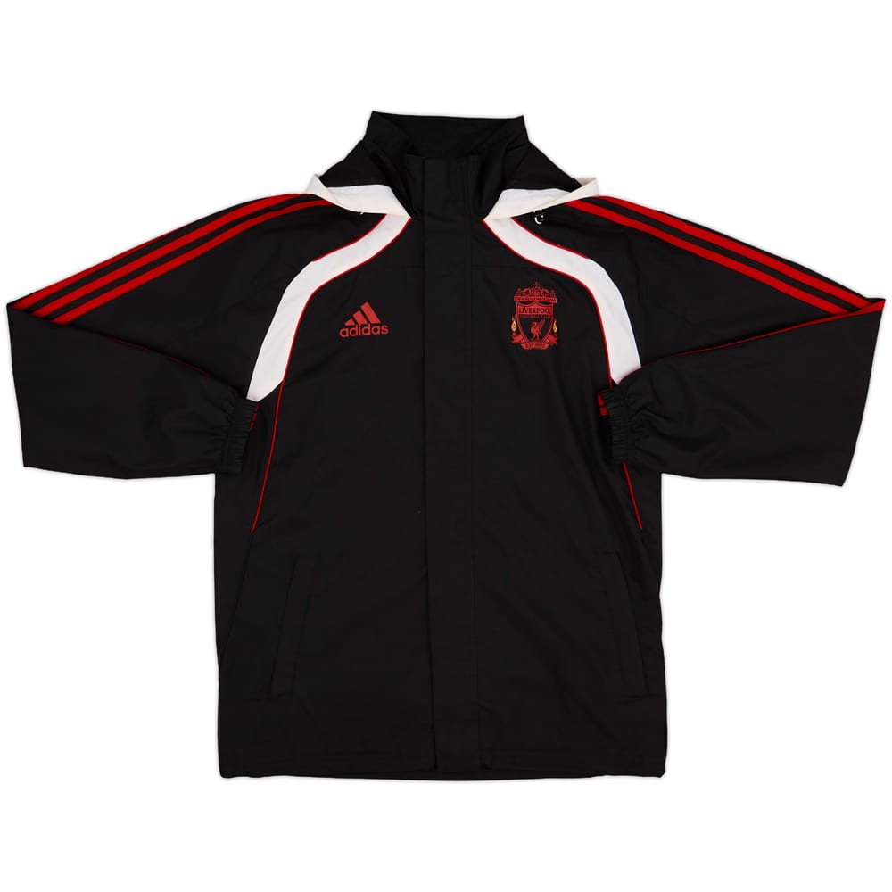 2010-11 Liverpool adidas Hooded Rain Coat - 9/10 - (M)