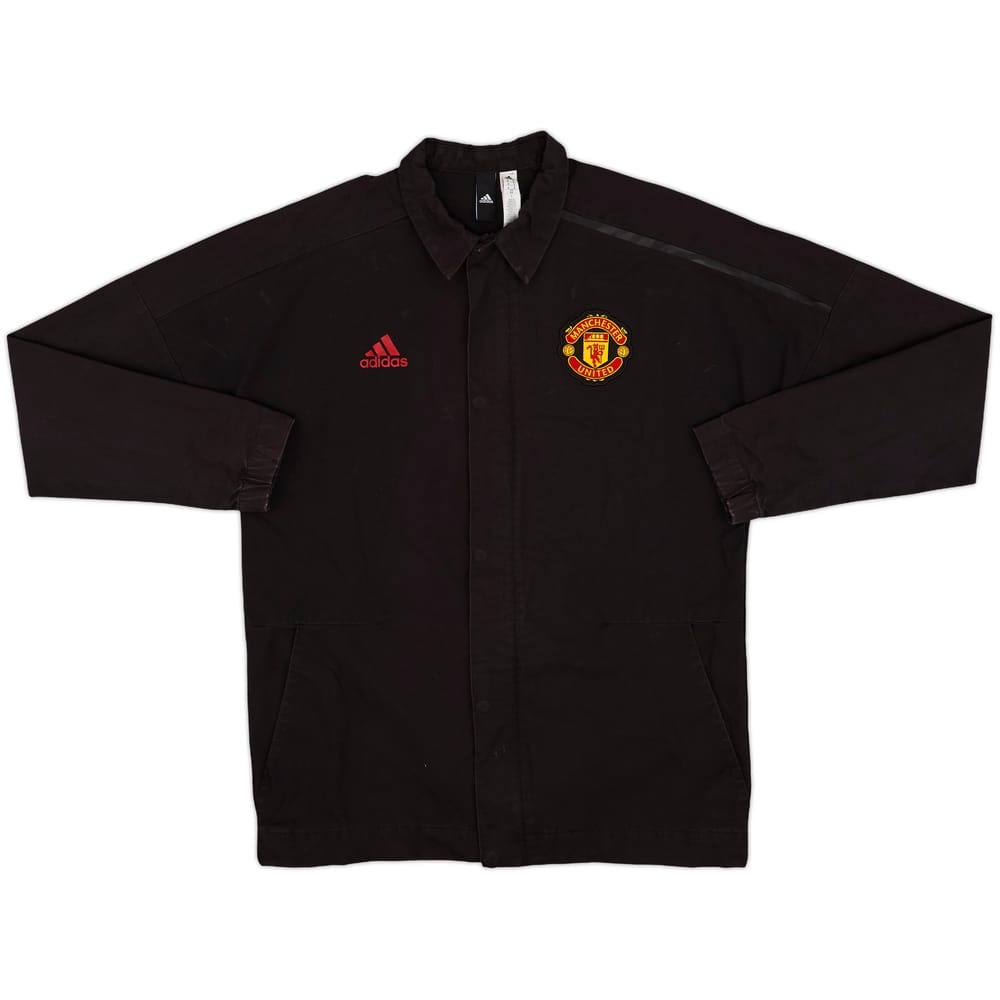 2017-18 Manchester United adidas Coach Jacket - 8/10 - (M)