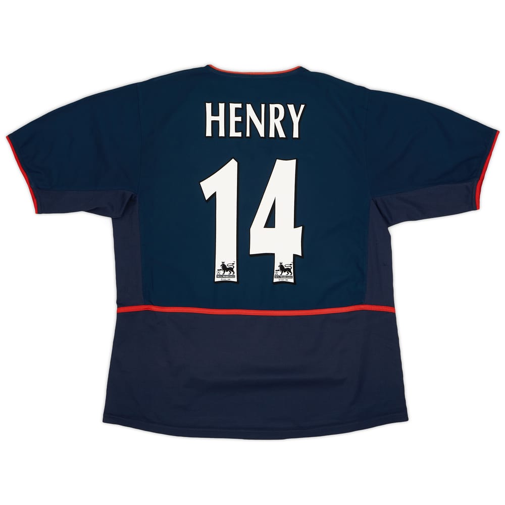 2002-04 Arsenal Away Shirt Henry #14 - 7/10 - (XL)