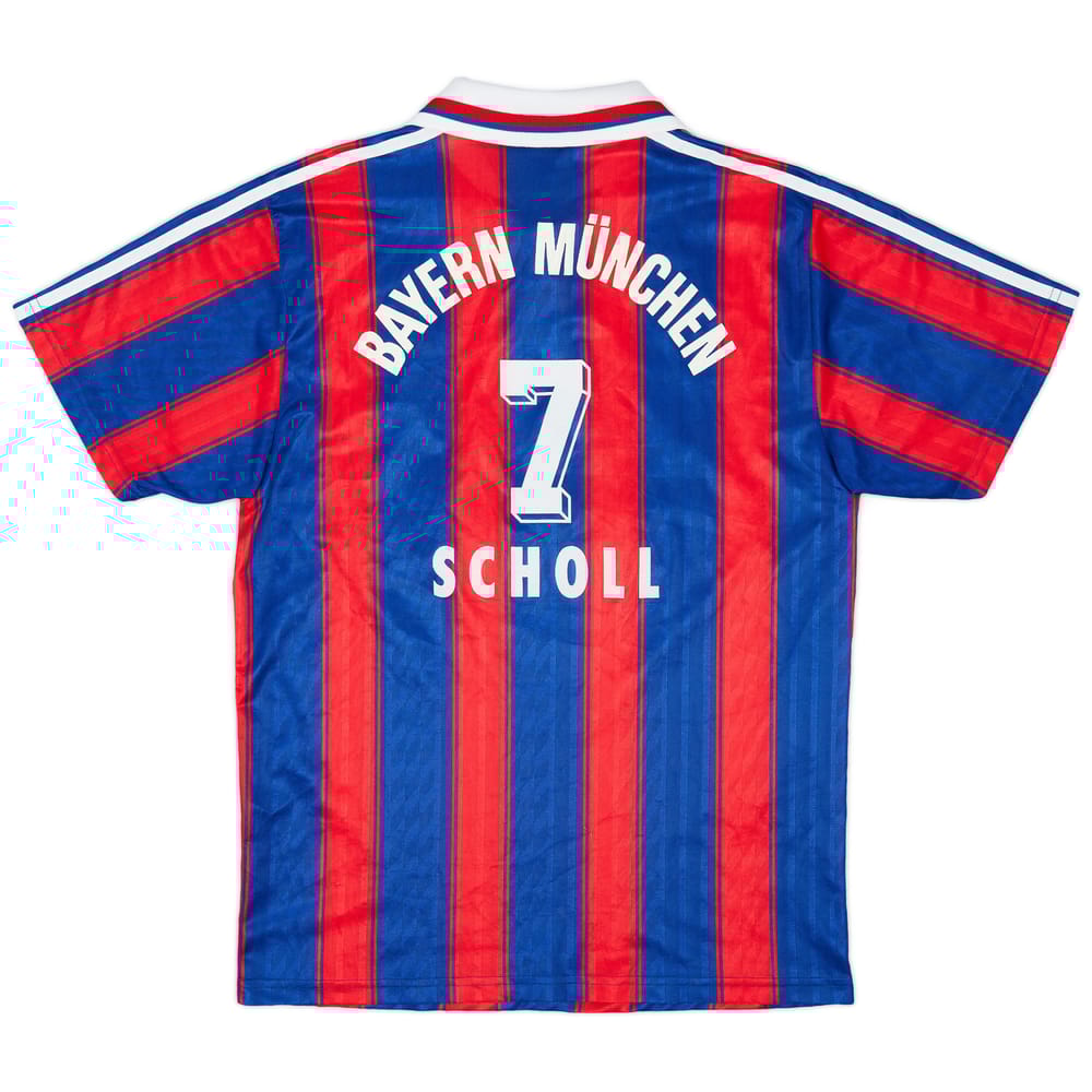 1995-97 Bayern Munich Home Shirt Scholl #7 - 8/10 - (S)