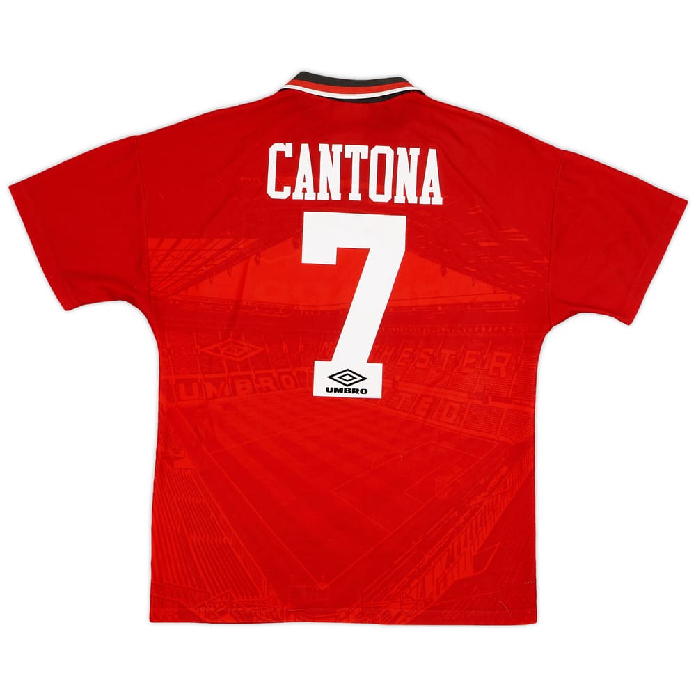 1994-96 Manchester United Home Shirt Cantona #7 - 8/10 - (M)
