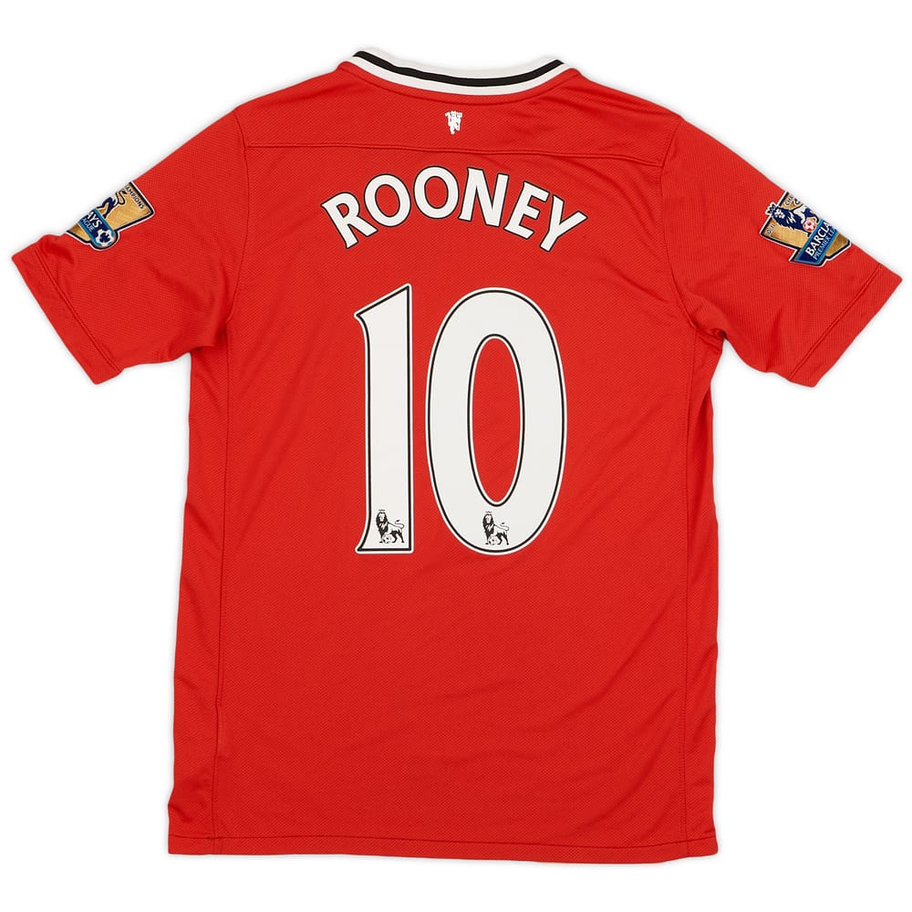 2011-12 Manchester United Home Shirt Rooney #10 - 8/10 - (XL.Boys)