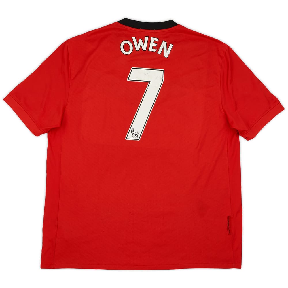 2009-10 Manchester United Home Shirt Owen #7 - 6/10 - (XL)