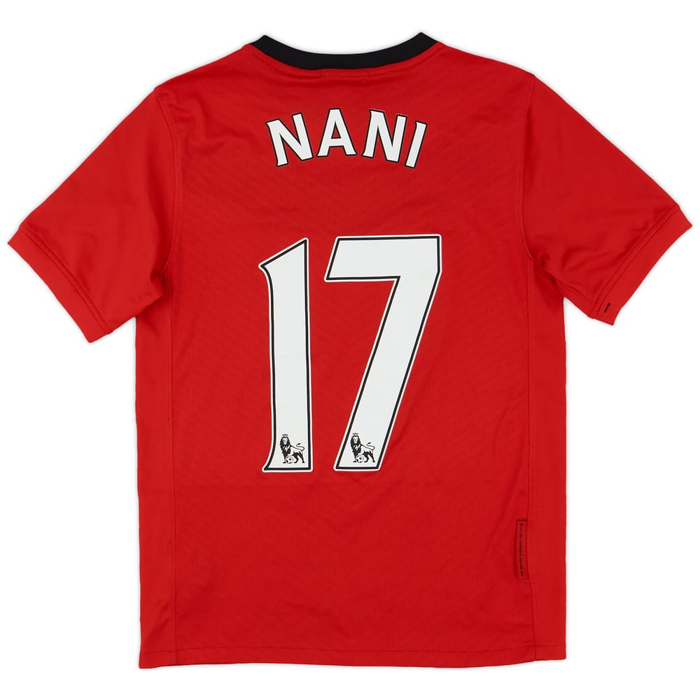 2009-10 Manchester United Home Shirt Nani #17 - 9/10 - (M.Boys)
