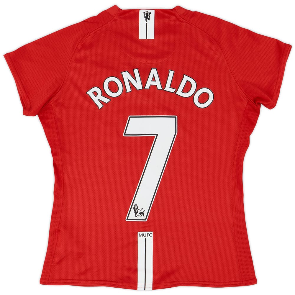 2007-09 Manchester United Home Shirt Ronaldo #7 - 8/10 - (Women's M)