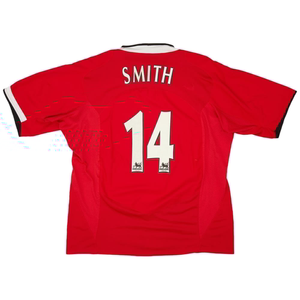2004-06 Manchester United Home Shirt Smith #14 - 6/10 - (XXL)