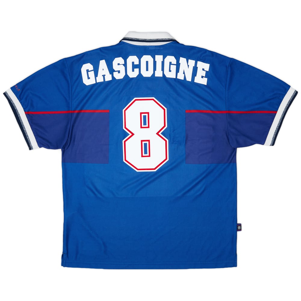 1997-99 Rangers Home Shirt Gascoigne #8 - 7/10 - (XL)