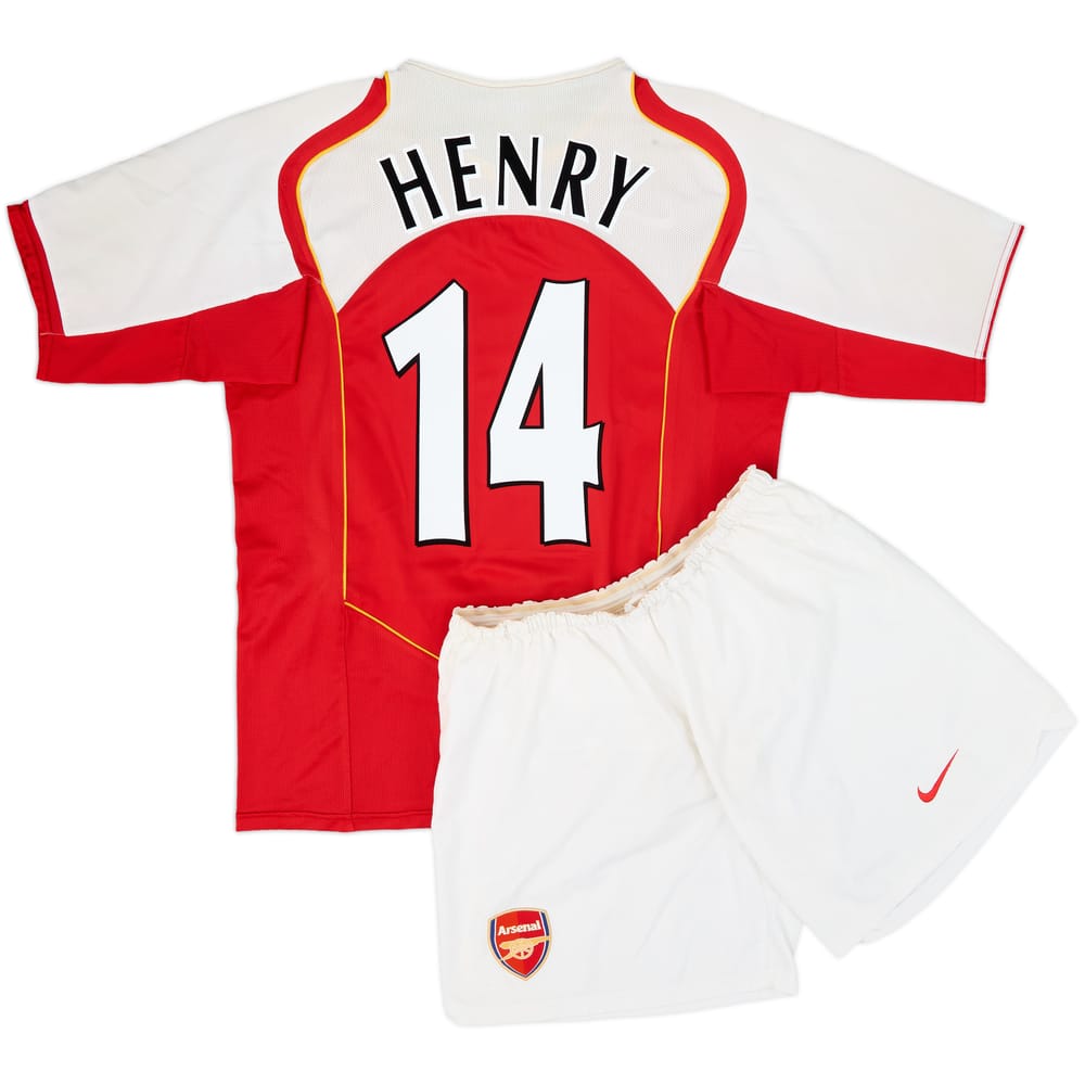 2004-05 Arsenal Home Shirt & Shorts Henry #14 - 8/10 - (L)