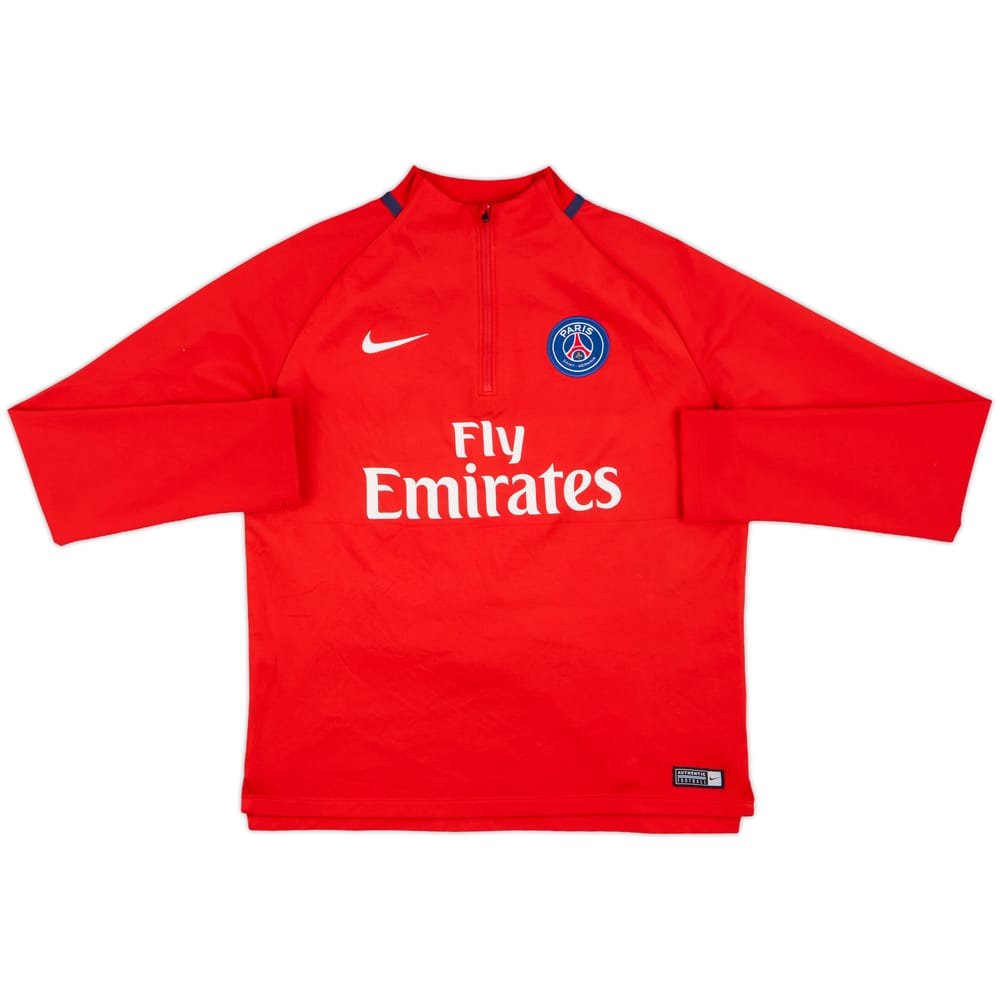 2016-17 Paris Saint-Germain Nike 1/4 Zip Drill Top - 8/10 - (XL.Boys)