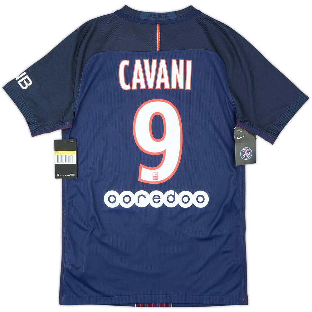 2016-17 Paris Saint-Germain Authentic Home Shirt Cavani #9 (S)