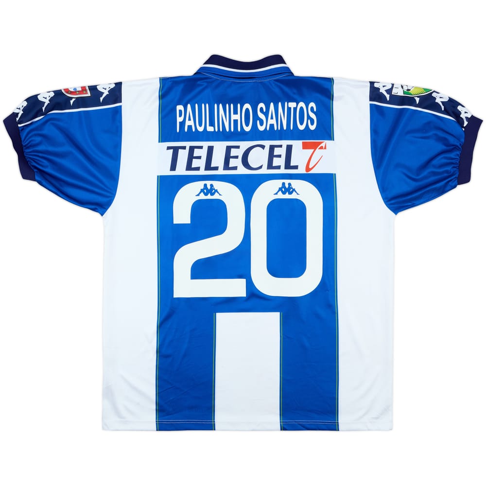 1999-00 Porto Match Issue Signed Home Shirt Paulinho Santos #20