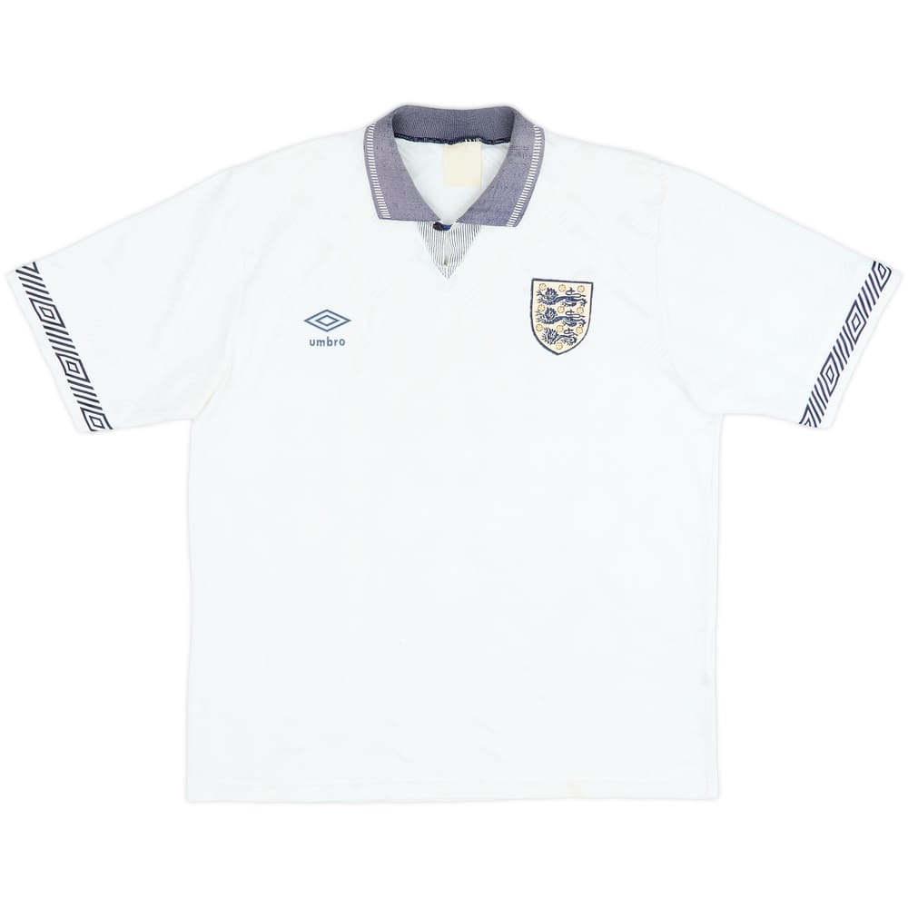 1990-92 England Home Shirt - 5/10 - (L)