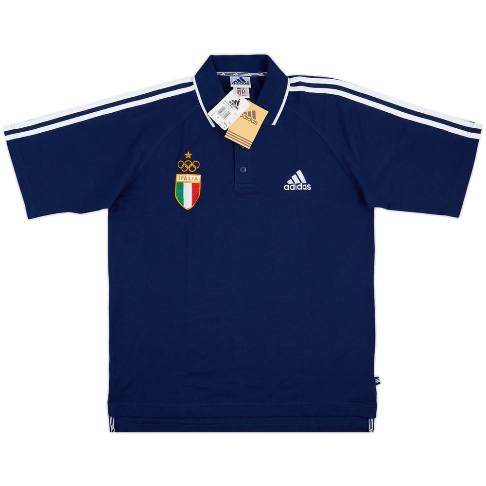 1999-00 Italy Olympic adidas Polo Shirt (M)
