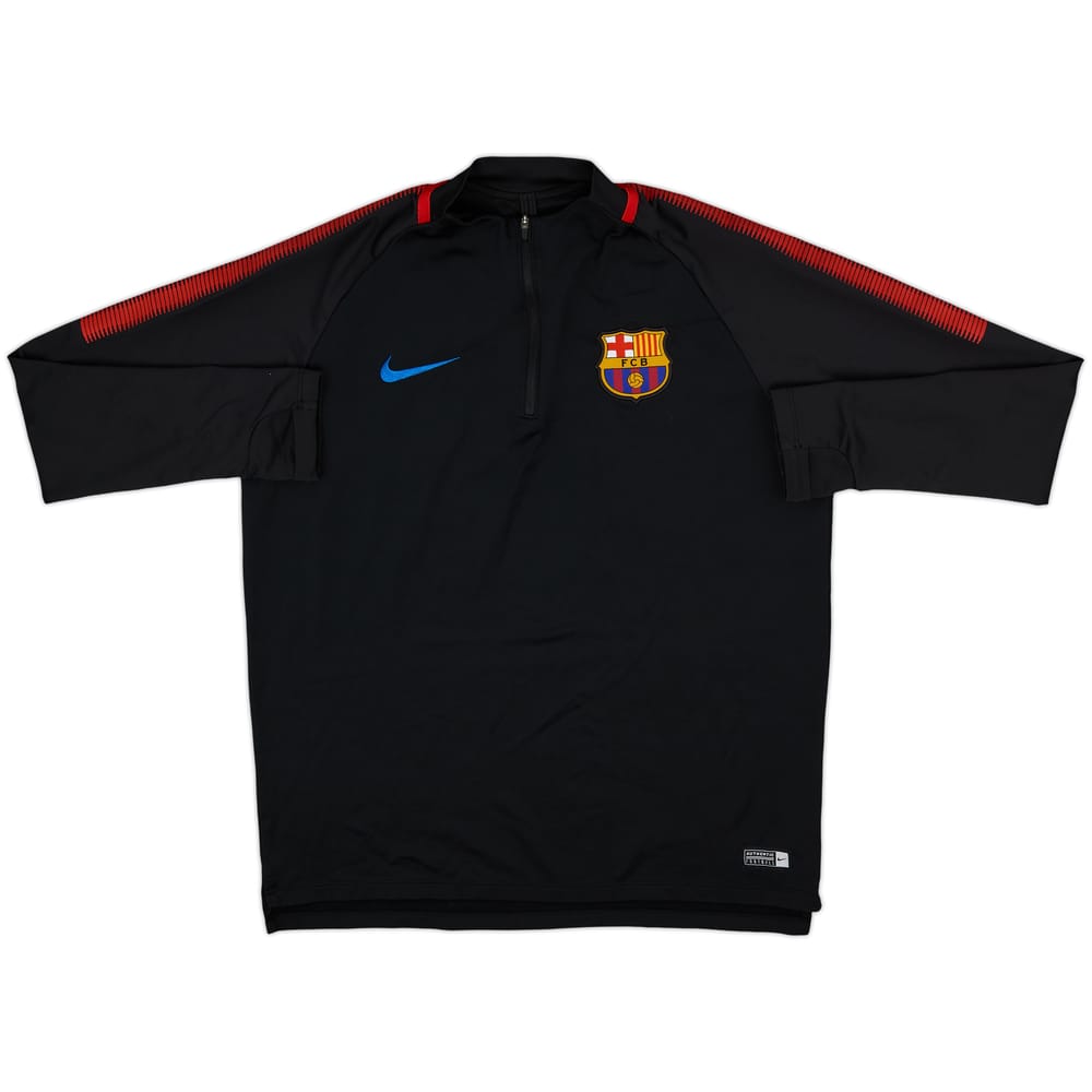 2017-18 Barcelona Nike 1/4 Zip Drill Top - 8/10 - (L)