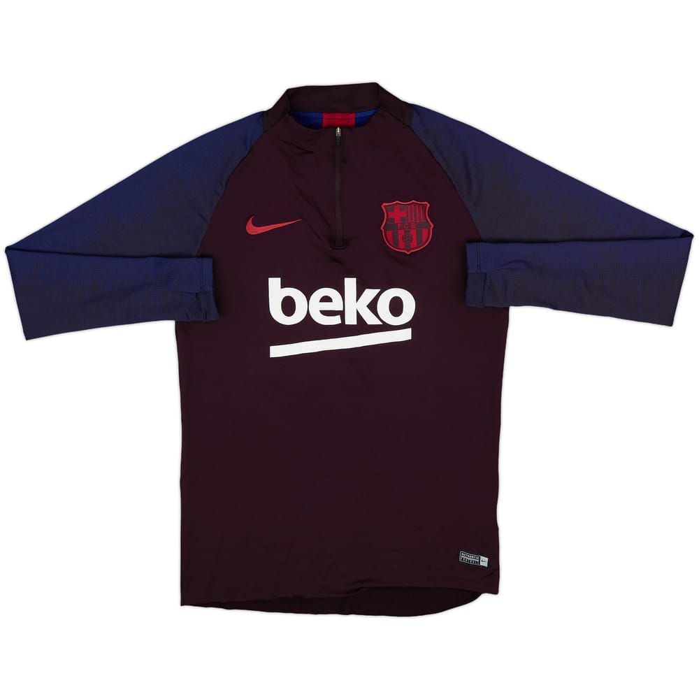 2019-20 Barcelona Nike 1/4 Zip Drill Top - 4/10 - (S)