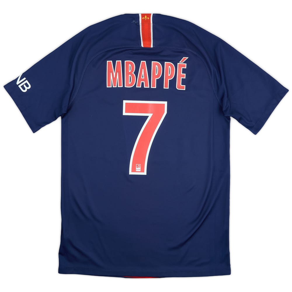 2018-19 Paris Saint-Germain Home Shirt Mbappe #7 - 6/10 - (S)
