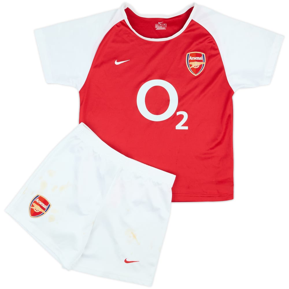 2002-04 Arsenal Home Shirt and Shorts - 5/10 - (S.Boys)