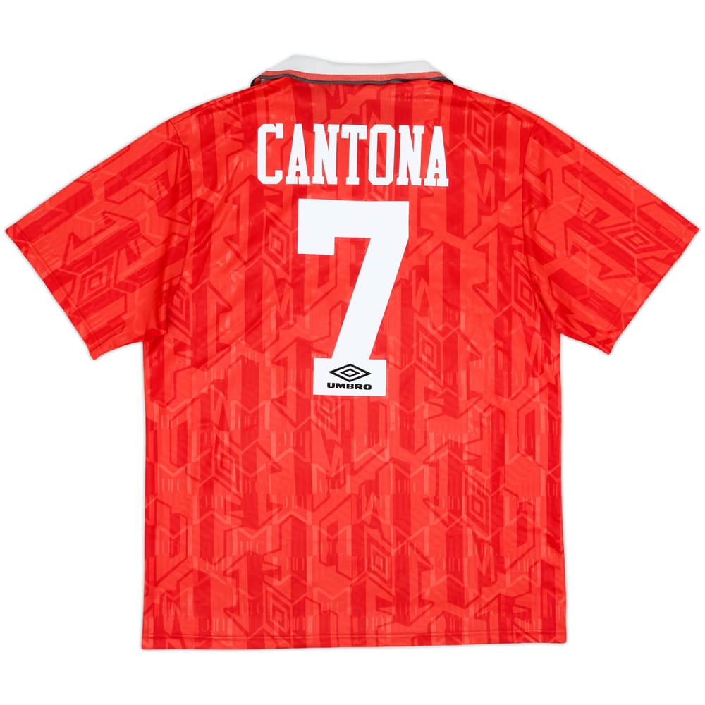 1992-94 Manchester United Home Shirt Cantona #7 - 7/10 - (L)