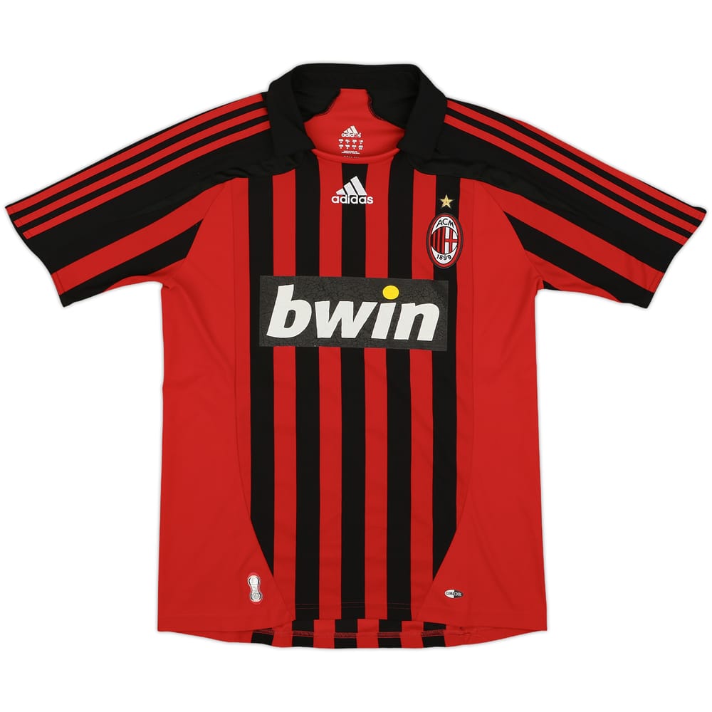 2007-08 AC Milan Home Shirt #3 - 6/10 - (M)