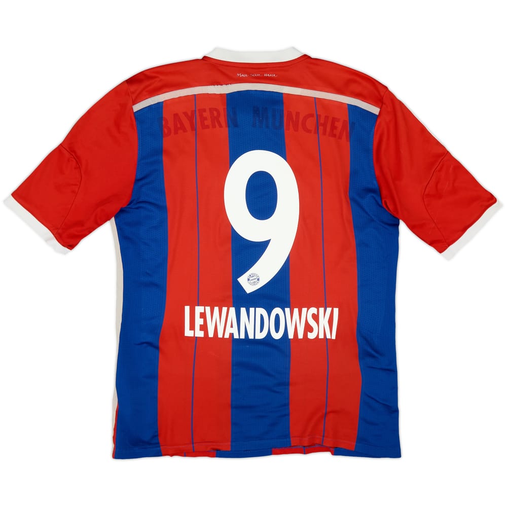 2014-15 Bayern Munich Home Shirt Lewandowski #9 - 3/10 - (M)