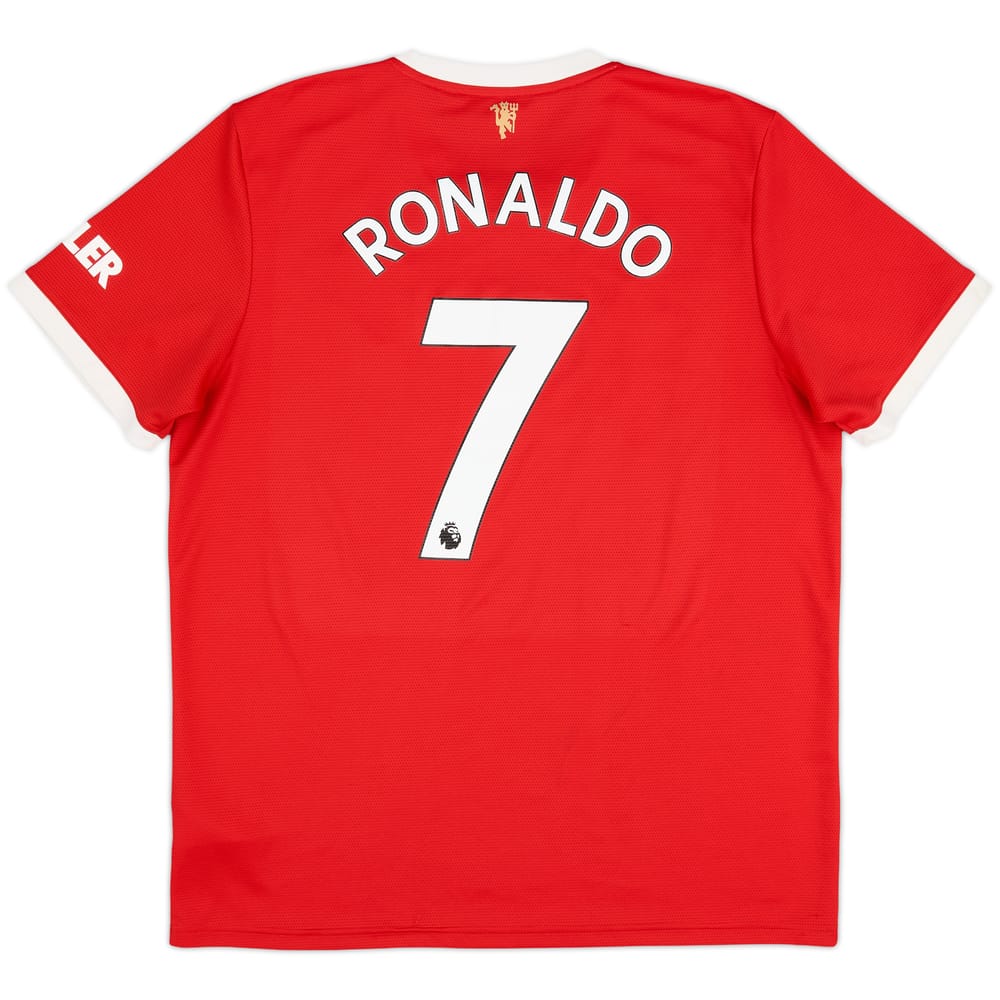 2021-22 Manchester United Home Shirt Ronaldo #7 - 9/10 - (XL)