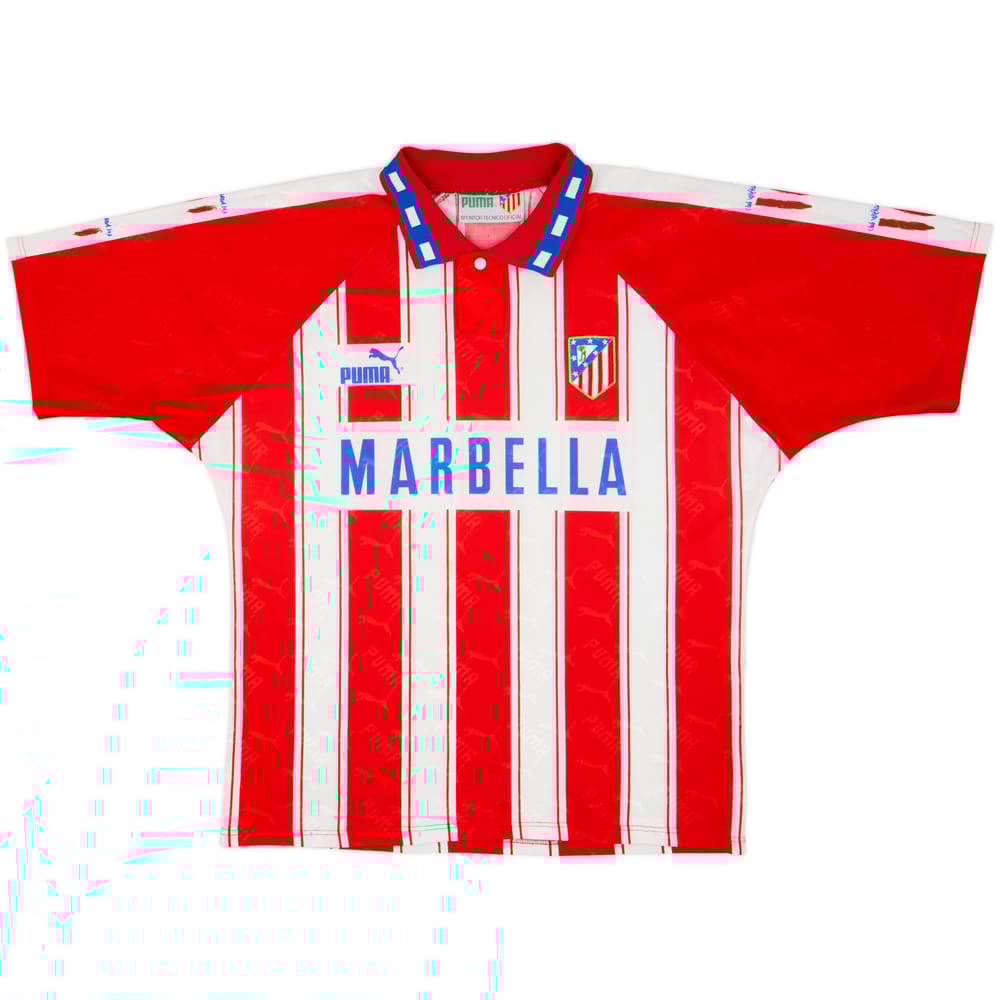 1994-95 Atletico Madrid Home Shirt - 8/10 - (L)