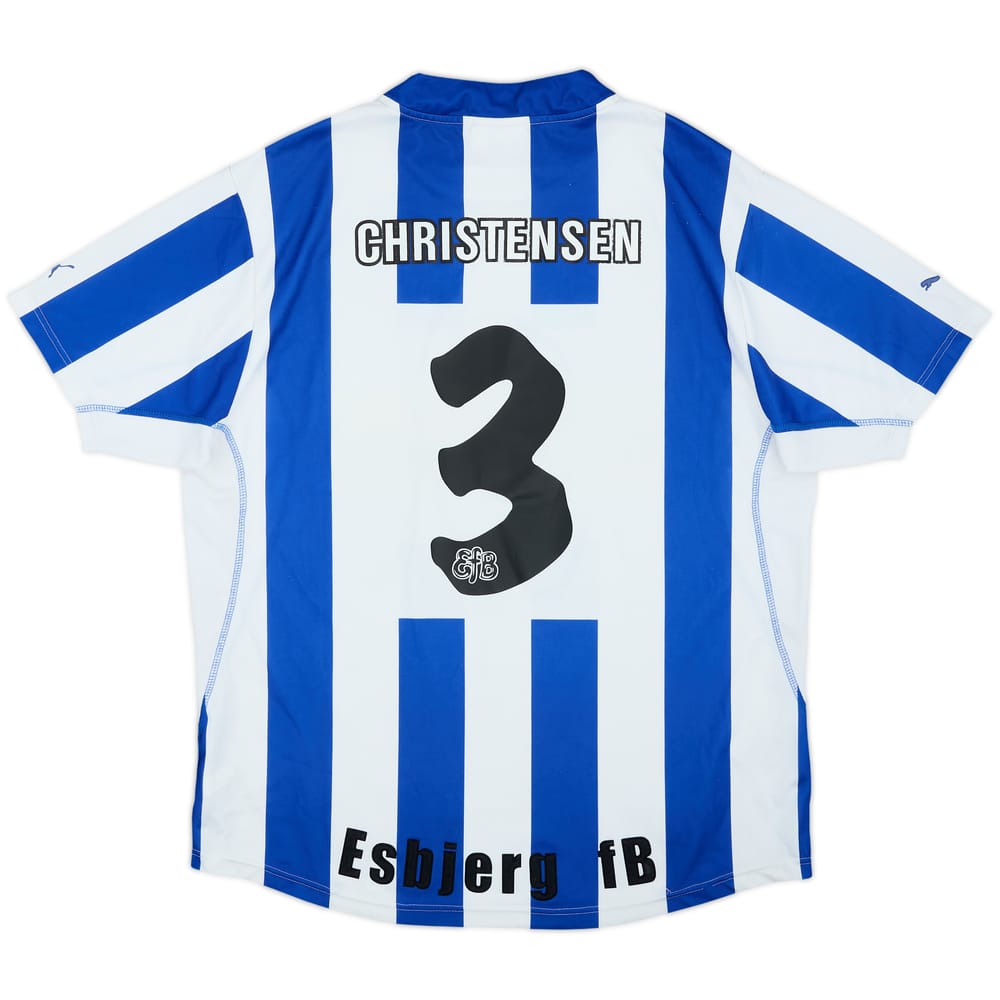 2003-04 Esbjerg Home Shirt Christensen #3 - 7/10 - (XXL)