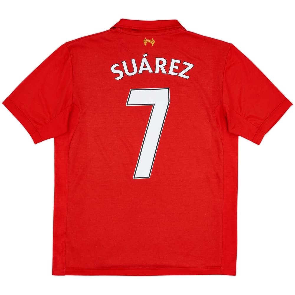 2012-13 Liverpool Home Shirt Suarez #7 - 8/10 - (L)
