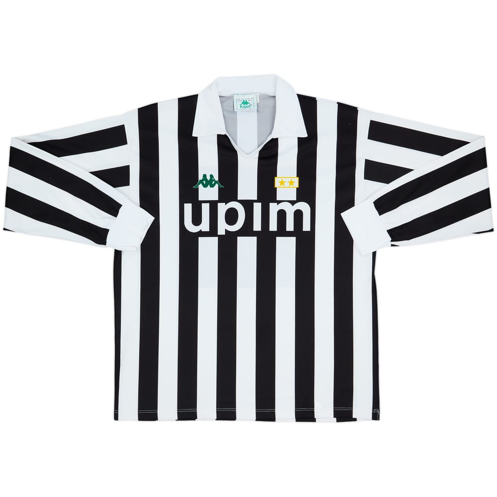 1991-92 Juventus Basic Home L/S Shirt #10 - 9/10 - (XL)