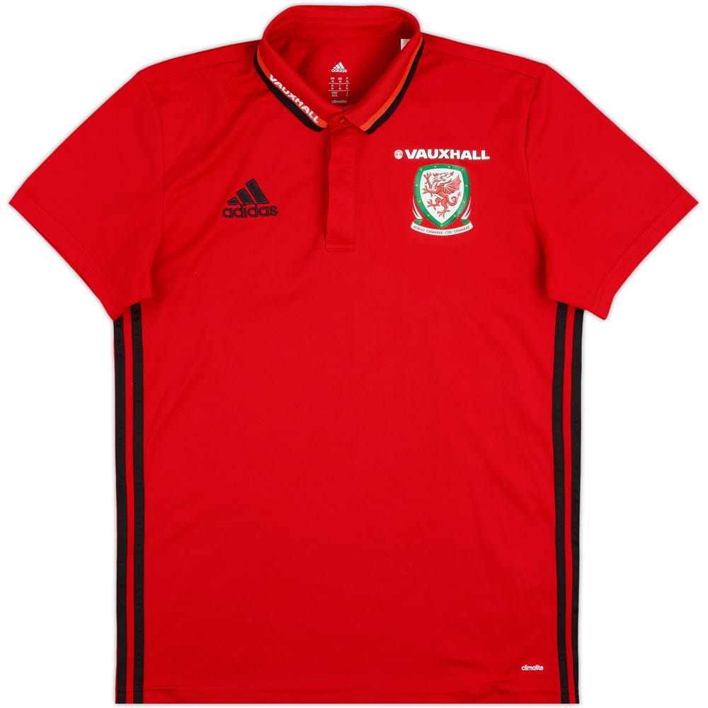2016-17 Wales adidas Polo Shirt - 9/10 - (M)