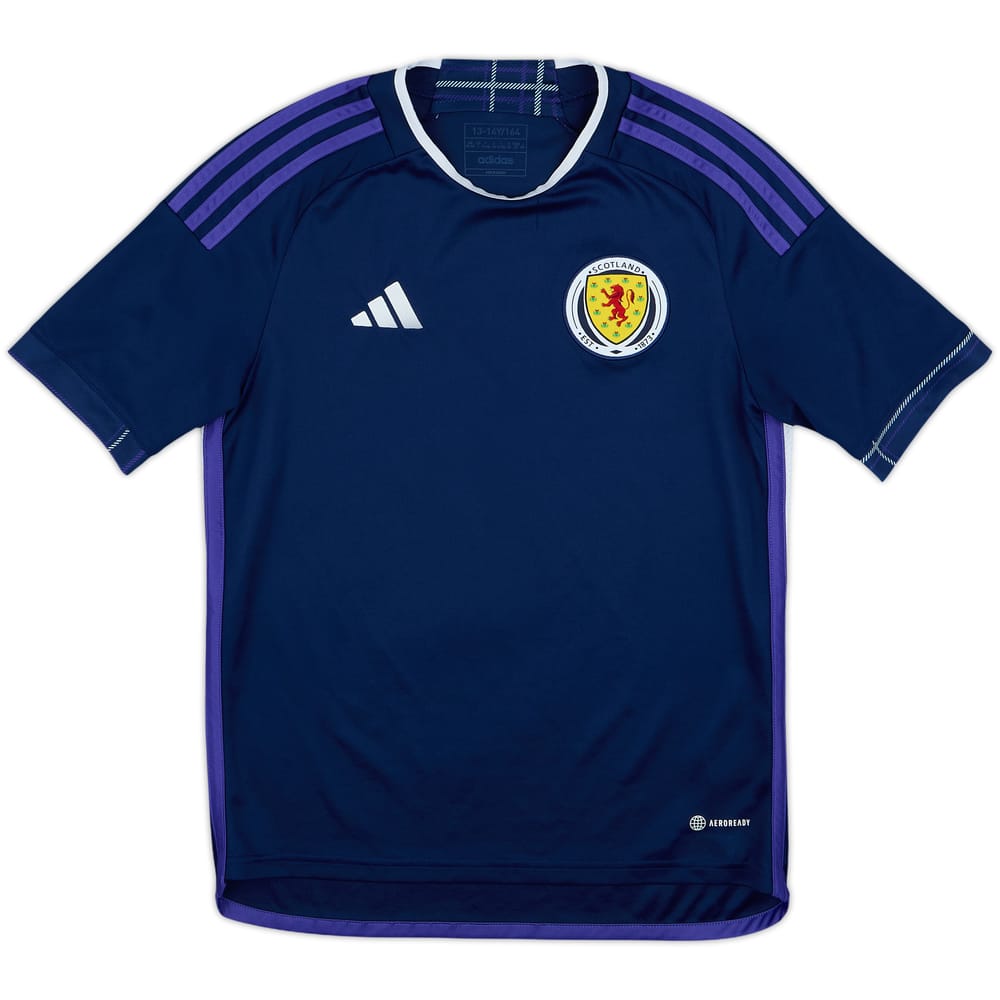 2022-23 Scotland Home Shirt - 7/10 - (L.Boys)