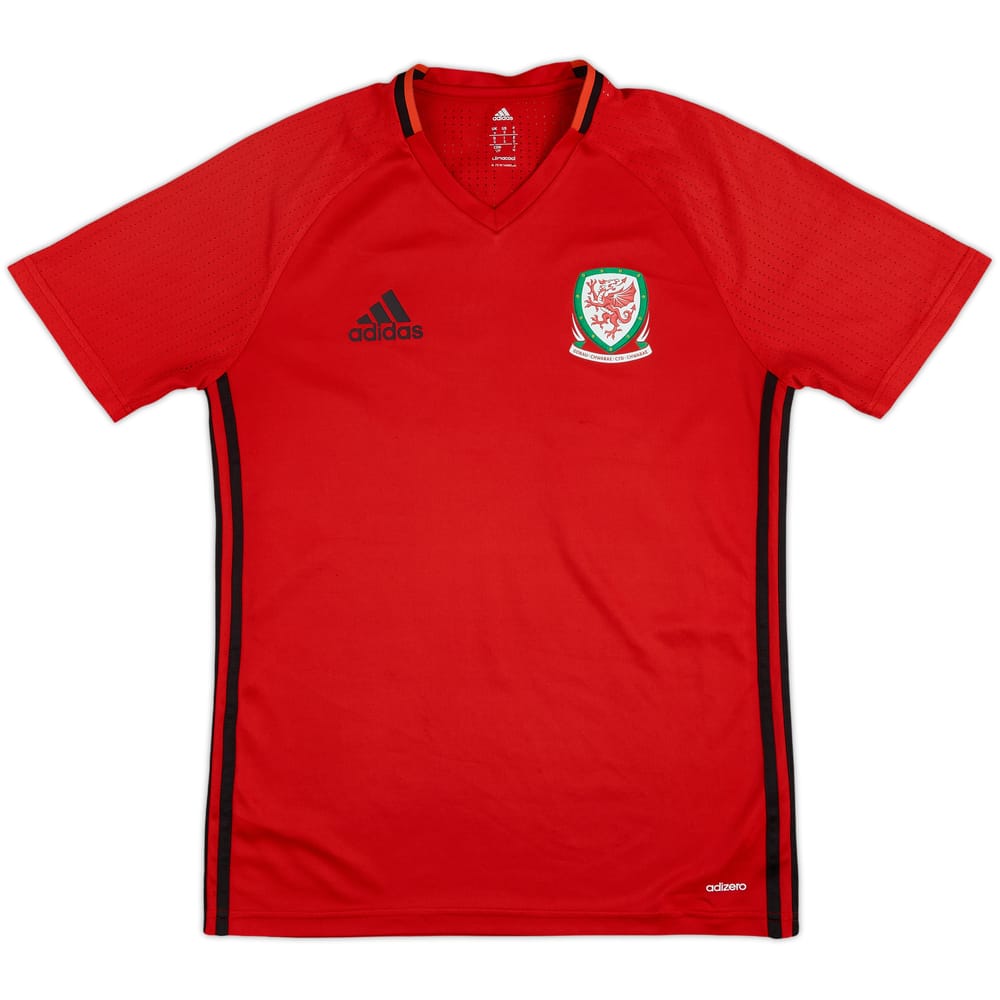 2016-17 Wales adidas Training Shirt - 9/10 - (S)