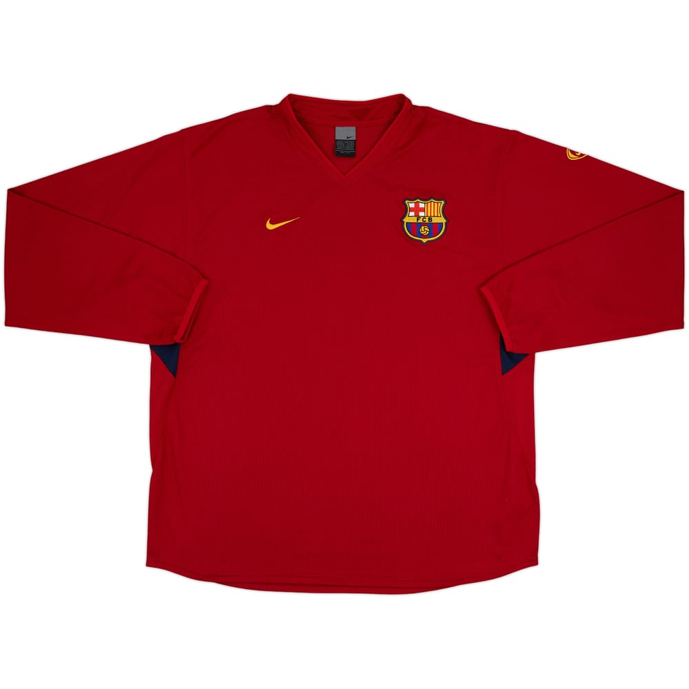 2003-04 Barcelona Nike Training L/S Shirt - 8/10 - (XL)