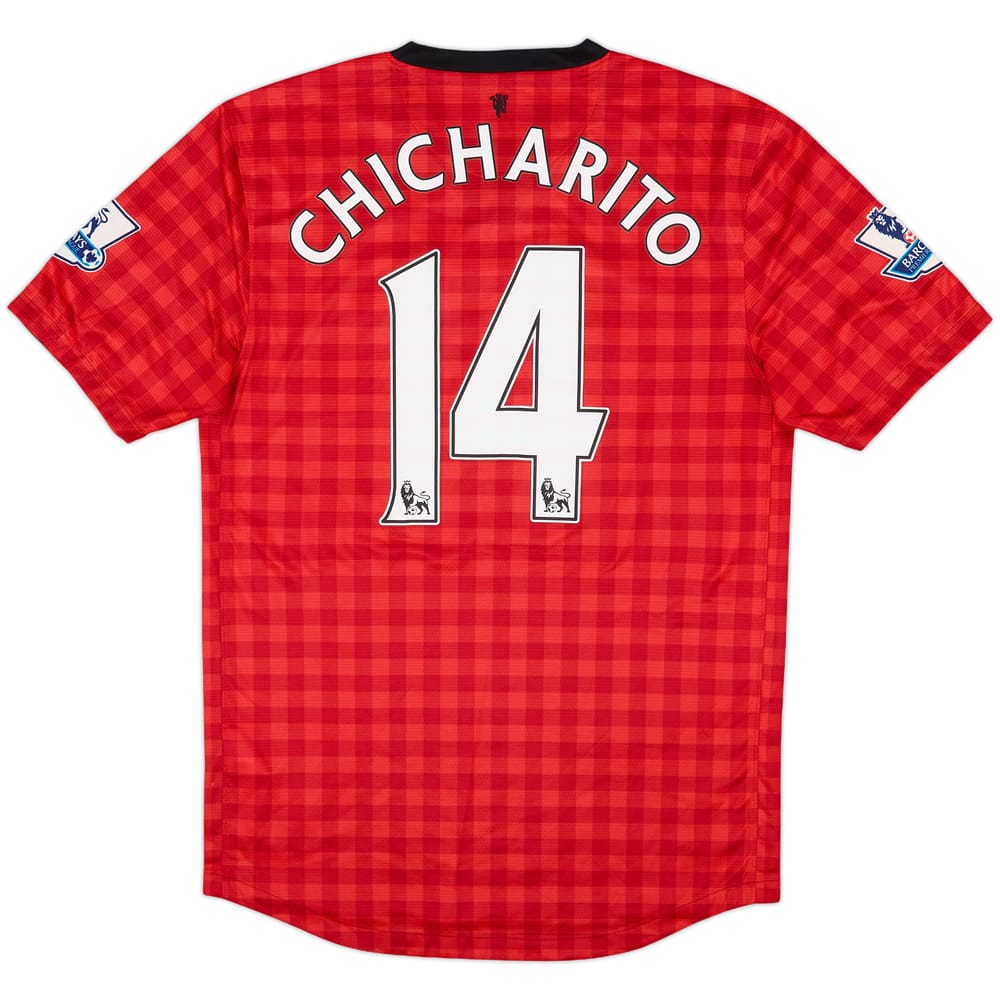 2012-13 Manchester United Home Shirt Chicharito #14 - 7/10 - (S)