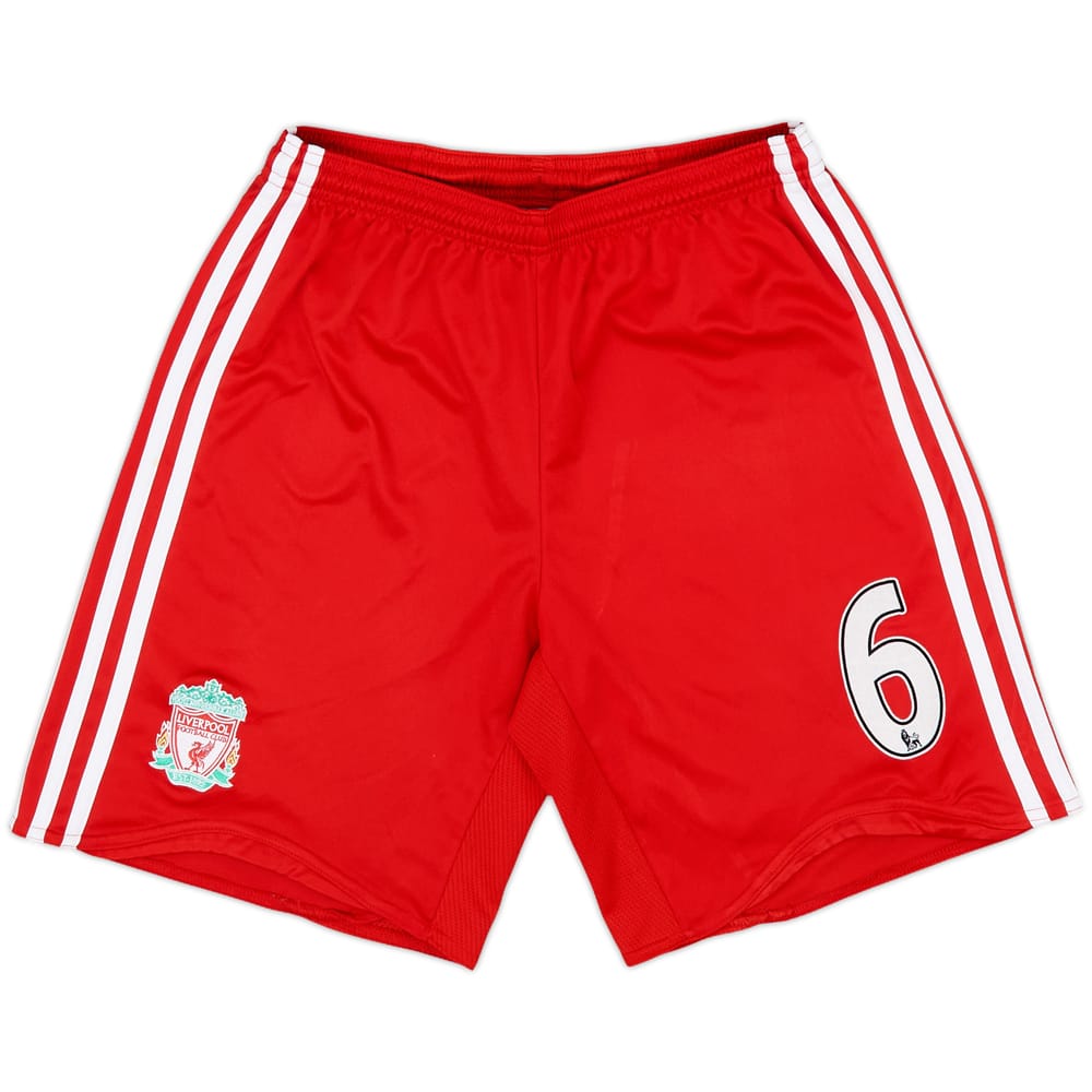 2008-09 Liverpool Home Shorts #6 - 8/10 - (XS)