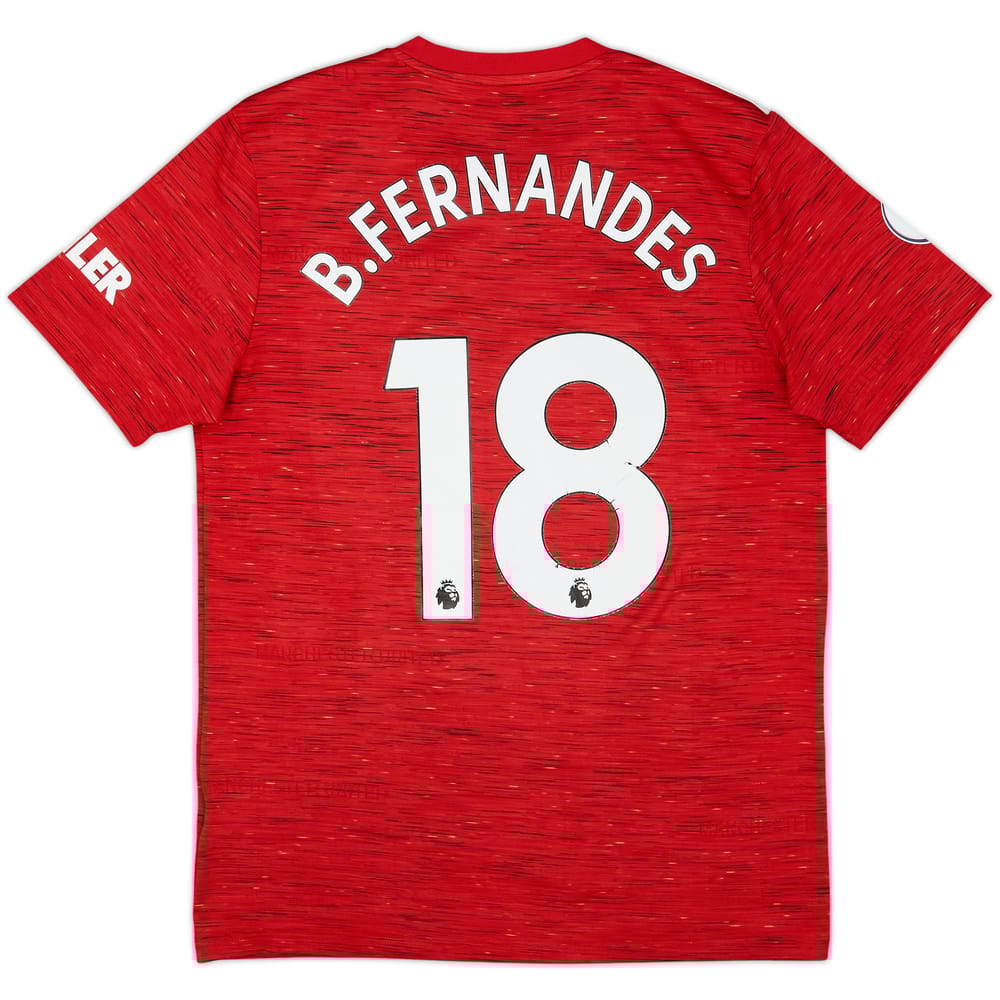 2020-21 Manchester United Home Shirt B.Fernandes #18 - 6/10 - (M)