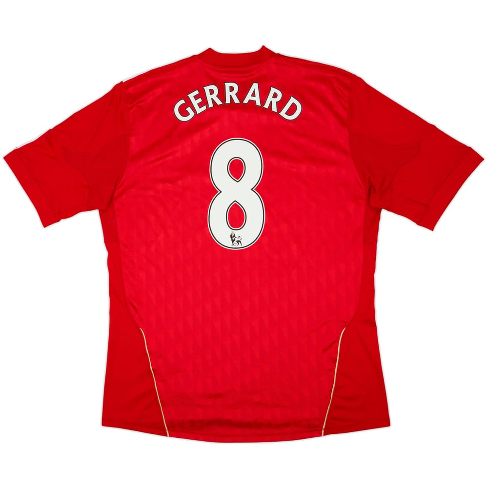 2010-12 Liverpool Camiseta Local Gerrard #8 - 7/10 - (L)